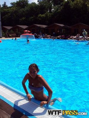 18 year old blond with big tits Aislin wets and fingers her pink slit in a tub